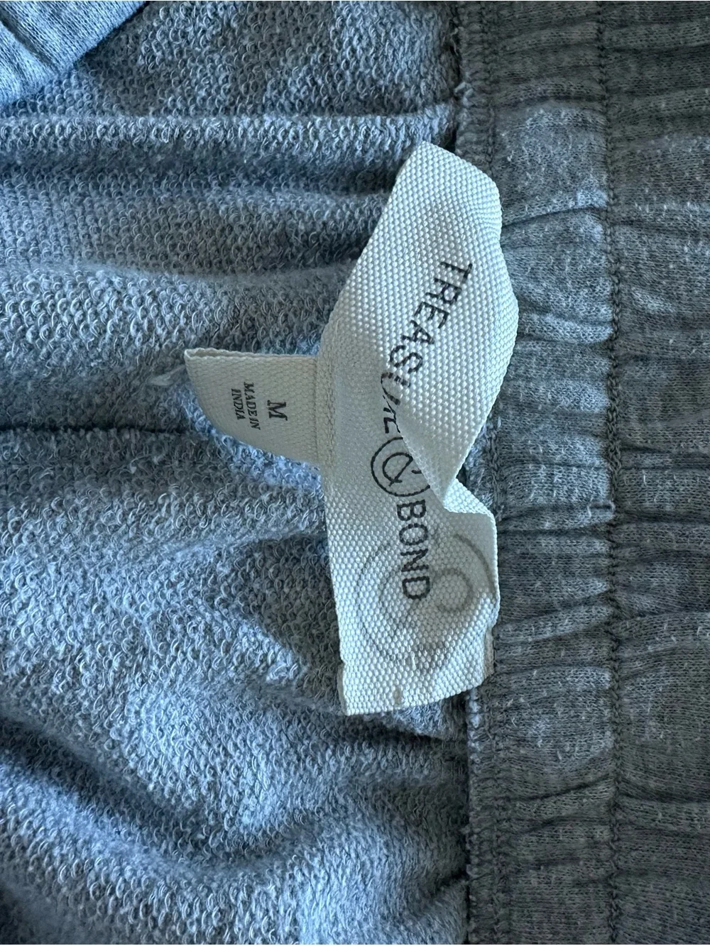 Treasure & Bond Light Gray Wide-Leg Knit Joggers - Picture 5 of 5
